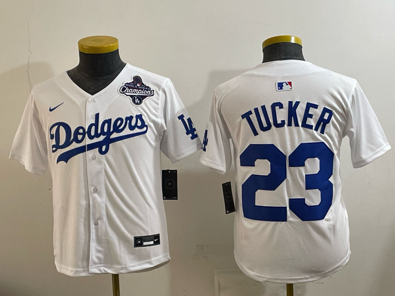 youth 2026 Los Angeles Dodgers #23 Tucker White Game Nike MLB Jersey 008